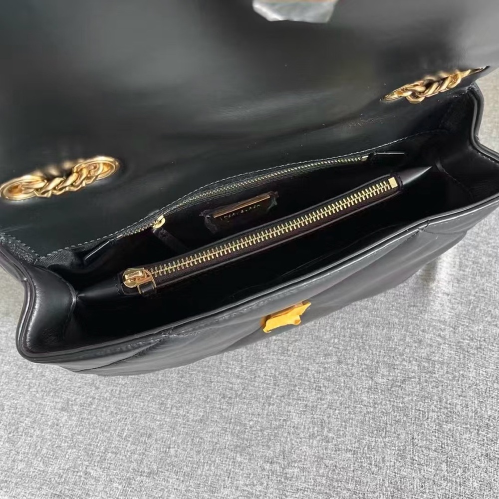 TORY BURCH Kira series black diamond grid chain bag - Picture 4 of 5
